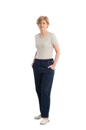 4510 Pflegeoverall Care Active Aktivoverall Jeans mit Rückenreißverschluss für Damen und Herren (M) von suprima