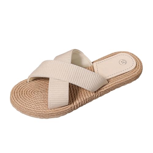 Damen Pantolette Bequem Lässig Sandale Korksohle Breiter Riemen Slipper Minimalistisch Modern Elastischer Riemen Offene Spitze Slides Sommer für Strand Damen Pantolette Bequem Lässig Sandale Korksohle Breiter Riemen Slipper Minimalistisch Modern Elastischer Riemen Offene Spitze Slides Sommer für Strand von SUPTTING