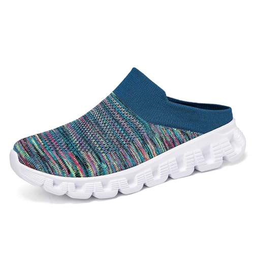 Damen Sneaker Bequem Leicht Schuh Elastischer Einstieg Gedämpfte Sohle Slip-On-Schuh Sportlich Farbenfroh Strickmaterial Regenbogenfarben Laufschuh für Spaziergang Damen Sneaker Bequem Leicht Schuh Elastischer Einstieg Gedämpfte Sohle Slip-On-Schuh Sportlich Farbenfroh Strickmaterial Regenbogenfarben Laufschuh für Spaziergang von SUPTTING