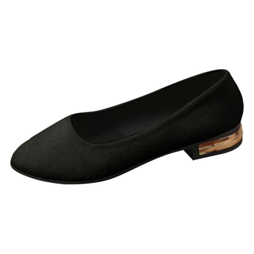 SUPTTING Ballerina Loafer für Damen, Elegante Slipper Bequem mit Blockabsatz, Business Casual Halbschuh mit Metallakzent und Karree-Spitze für Frühling und Büro SUPTTING Ballerina Loafer für Damen, Elegante Slipper Bequem mit Blockabsatz, Business Casual Halbschuh mit Metallakzent und Karree-Spitze für Frühling und Büro von SUPTTING