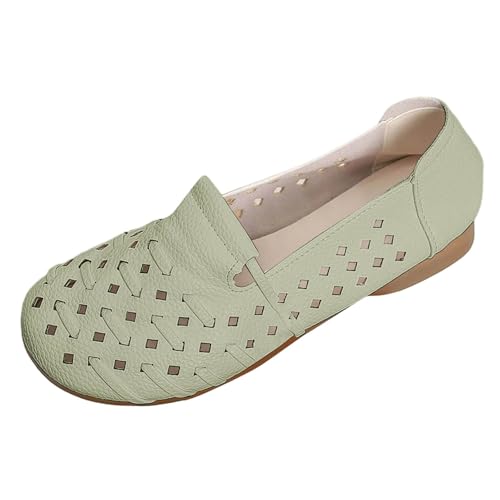 SUPTTING Damen Loafer Bequem Atmungsaktiv Slipper Flache Sohle Slip-On Halbschuh Lässig Maritim Geflochtenes Obermaterial Ziernähte Mokassin für Stadtbummel SUPTTING Damen Loafer Bequem Atmungsaktiv Slipper Flache Sohle Slip-On Halbschuh Lässig Maritim Geflochtenes Obermaterial Ziernähte Mokassin für Stadtbummel von SUPTTING