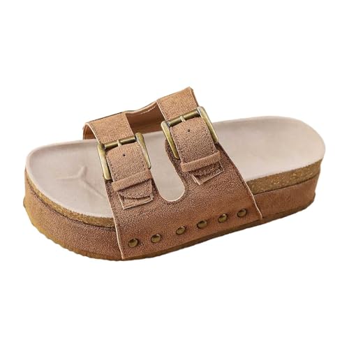 SUPTTING Damen Plateausandale Bequem Modisch, Plateausohle Gekreuzte Riemen Pantolette, Lässig Urban Denim-Stoff Slipper, Kork-Sohle Sommerschuh für den Freizeitpark SUPTTING Damen Plateausandale Bequem Modisch, Plateausohle Gekreuzte Riemen Pantolette, Lässig Urban Denim-Stoff Slipper, Kork-Sohle Sommerschuh für den Freizeitpark von SUPTTING