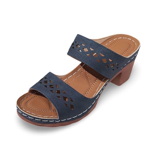 SUPTTING Damen Sandalen Ausgeschnittenes Rautenmuster Doppelriemen Blockabsatz Freizeitschuhe Schlupfschuhe Weiche Sohle Strandschuhe Leichte Sommersandalen Schuhe Fußbett Sandale SUPTTING Damen Sandalen Ausgeschnittenes Rautenmuster Doppelriemen Blockabsatz Freizeitschuhe Schlupfschuhe Weiche Sohle Strandschuhe Leichte Sommersandalen Schuhe Fußbett Sandale von SUPTTING