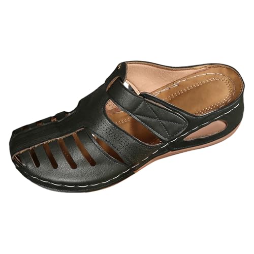 SUPTTING Damen Sandalen Bequem Luftig, Pantoletten Offene Spitze Keilabsatz Mules Casual Boho Gewebt Slipper Rutschfest für Stadtbummel Strandbesuch SUPTTING Damen Sandalen Bequem Luftig, Pantoletten Offene Spitze Keilabsatz Mules Casual Boho Gewebt Slipper Rutschfest für Stadtbummel Strandbesuch von SUPTTING