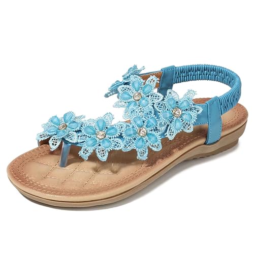 SUPTTING Damen Sandalen Blumen Zehentrenner Flache Sohle Komfortables Fußbett Freizeitschuhe Sommerschuhe Strandschuhe Gehschuhe Schuhe Elegant Schuhe Flip Flops Schlappen Hausschuhe SUPTTING Damen Sandalen Blumen Zehentrenner Flache Sohle Komfortables Fußbett Freizeitschuhe Sommerschuhe Strandschuhe Gehschuhe Schuhe Elegant Schuhe Flip Flops Schlappen Hausschuhe von SUPTTING