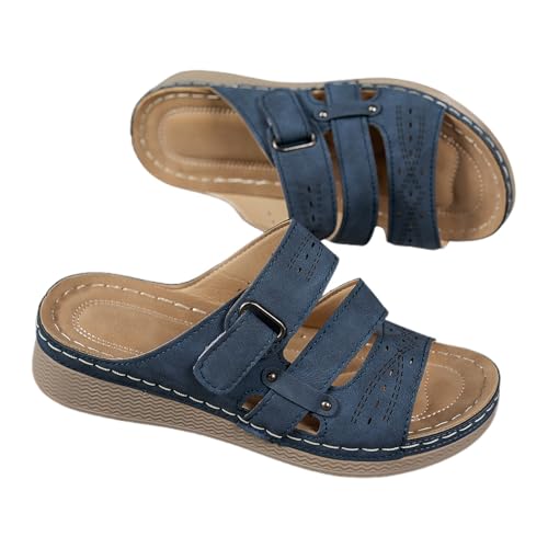 SUPTTING Damen Sandalen Mehrriemen Ausgeschnittenes Schnallenverschluss Flache Sohle Naht Freizeitschuhe Sommerschuhe Strandschuhe Bequeme Gehschuhe Alltag Schuhe Schuhe Elegant Sommer SUPTTING Damen Sandalen Mehrriemen Ausgeschnittenes Schnallenverschluss Flache Sohle Naht Freizeitschuhe Sommerschuhe Strandschuhe Bequeme Gehschuhe Alltag Schuhe Schuhe Elegant Sommer von SUPTTING