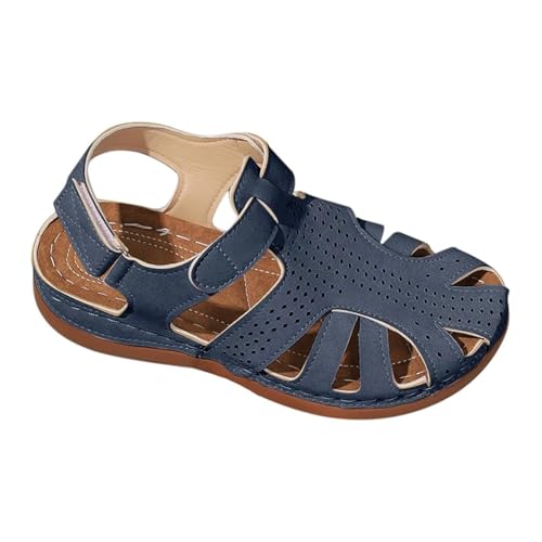 SUPTTING Damen Sandalen Perforiert Geschlossene Zehen Flache Sohle Rutschfeste Gummisohle Leicht Bequem Freizeitsandalen Atmungsaktiv Weich Sommerschuhe für Frauen Strand Urlaub Freizeit Alltag SUPTTING Damen Sandalen Perforiert Geschlossene Zehen Flache Sohle Rutschfeste Gummisohle Leicht Bequem Freizeitsandalen Atmungsaktiv Weich Sommerschuhe für Frauen Strand Urlaub Freizeit Alltag von SUPTTING