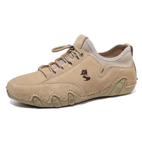 SUPTTING Damen Sneaker Katze Schnürung Netzstoff Wellenmuster Sohle Freizeitschuhe Sportschuhe Walkingschuhe Leichte Turnschuhe Outdoor Schuhe Wanderschuhe Schuhe Flache Laufschuhe von SUPTTING