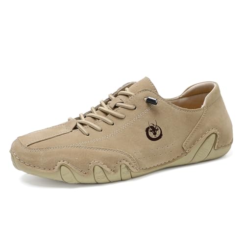 SUPTTING Herren Freizeitschuhe Wildleder Material Schnürsenkel Runde Spitze Flache Sohle Naht Alltagsschuhe Schuhe Gehschuhe Leichte Schuhe Atmungsaktive Straßenschuhe Wanderschuhe Driving SUPTTING Herren Freizeitschuhe Wildleder Material Schnürsenkel Runde Spitze Flache Sohle Naht Alltagsschuhe Schuhe Gehschuhe Leichte Schuhe Atmungsaktive Straßenschuhe Wanderschuhe Driving von SUPTTING