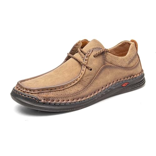 SUPTTING Herren Slipper Bequem Handgefertigt, Loafer rutschfeste Gummisohle Weiches Fußbett, Lässig Vintage Geflochtenes Leder Mokassin Freizeitschuh Frühling für Stadtbummel SUPTTING Herren Slipper Bequem Handgefertigt, Loafer rutschfeste Gummisohle Weiches Fußbett, Lässig Vintage Geflochtenes Leder Mokassin Freizeitschuh Frühling für Stadtbummel von SUPTTING