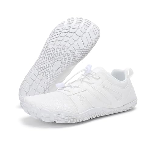 SUPTTING Herren Sneaker Leicht Atmungsaktiv Laufschuh rutschfeste Sohle Schnürung Turnschuh Sportlich Modern Mesh-Gewebe Kontrast-Sohle Sportschuh für Joggen von SUPTTING