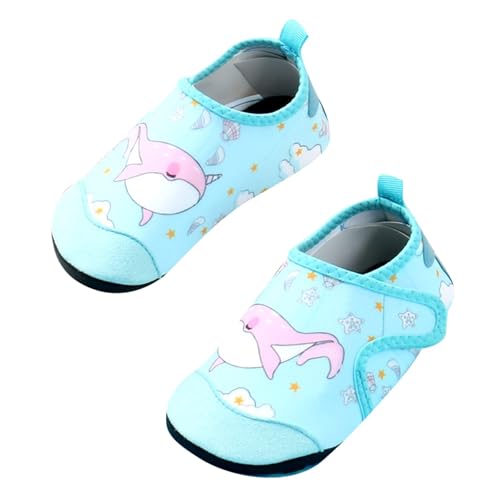 SUPTTING Kinder Badeschuhe Wasserschuhe Schnelltrocknend Rutschfest Schwimmschuhe Aquaschuhe Strandschuhe Leicht Barfußschuhe Surfschuhe für Jungen Mädchen Schwimmbad Meer Urlaub Sommer von SUPTTING