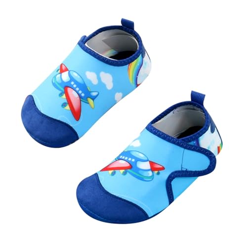 SUPTTING Kinder Badeschuhe Wasserschuhe Schnelltrocknend Rutschfest Schwimmschuhe Aquaschuhe Strandschuhe Leicht Barfußschuhe Surfschuhe für Jungen Mädchen Schwimmbad Meer Urlaub Sommer von SUPTTING