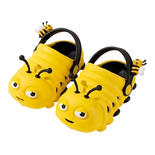 SUPTTING Kinder Clog Rutschfest Niedlich Hausschuh 3D-Applikation Verstellbarer Riemen Sandale Tier-Design Verspielt Bienen-Motiv Lüftungslöcher Gartenschuh Sommer für Spielplatz SUPTTING Kinder Clog Rutschfest Niedlich Hausschuh 3D-Applikation Verstellbarer Riemen Sandale Tier-Design Verspielt Bienen-Motiv Lüftungslöcher Gartenschuh Sommer für Spielplatz von SUPTTING