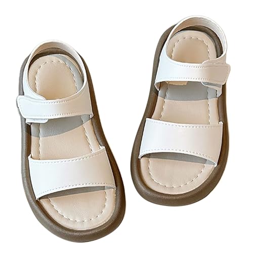 SUPTTING Kinder Sandalen mit Haftband, Weiche Lauflernschuhe mit Rutschfester Sohle, Atmungsaktive Babysandalen aus Synthetischem Leder, Strand Outdoor Freizeitschuhe von SUPTTING