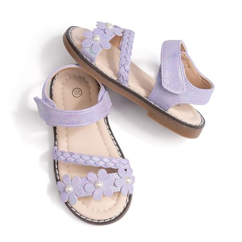 SUPTTING Mädchen Sandalen Blumenverzierung Perlenbesatz Geflochtenes Weiche Sohle Sommerschuhe Kindersandalen Strandschuhe Freizeitschuhe Prinzessinnenschuhe Elegant Bequem für Strand Freizeit SUPTTING Mädchen Sandalen Blumenverzierung Perlenbesatz Geflochtenes Weiche Sohle Sommerschuhe Kindersandalen Strandschuhe Freizeitschuhe Prinzessinnenschuhe Elegant Bequem für Strand Freizeit von SUPTTING