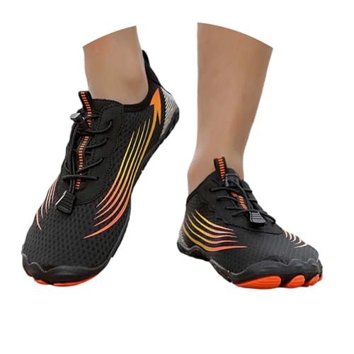 SUPTTING Schnelltrocknend rutschfest Unisex Wasserschuh Atmungsaktiv Zehenschutz, Aquaschuhe Funktional Sportlich Mesh-Gewebe, Flexible Sohle Barfußschuh Strandschuh Sommer für Flusswandern von SUPTTING