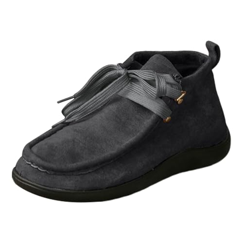 SUPTTING Unisex Lauflernschuh Flexibel Weich Babyschuh rutschfeste Sohle Kordelzug-Verschluss Krabbelschuh Lässig Praktisch Denim-Optik Mokassin-Naht Hausschuh für Kindergarten von SUPTTING