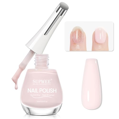 SUPWEE Nagelhärter Lack, 16ML Strengthener Nail Polish Schnelltrocknend Rillenfüller für Nägel Tägliche Pflege für Brüchige Nägel und Wachstumsunterstützung Natürlicher Glanz von SUPWEE