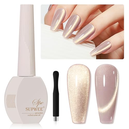 SUPWEE UV Nagellack mit Magnet, 15ML Cat Eye UV Gel Nagellack 9D Holografischer Katzenaugen Gel Glitzer Cat Magnetischer Polish für Nail Art Maniküre Salon SUPWEE UV Nagellack mit Magnet, 15ML Cat Eye UV Gel Nagellack 9D Holografischer Katzenaugen Gel Glitzer Cat Magnetischer Polish für Nail Art Maniküre Salon von SUPWEE