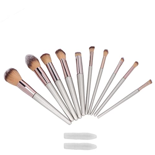 10-teiliges Make-up-Pinsel-Set, Professionelles Tragbares Lidschatten-, Foundation- und Rougepinsel-Kosmetikwerkzeug von SUPYINI