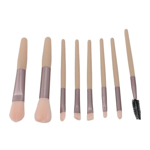 Make-up-Pinsel-Set, Weiche Borsten, Ergonomischer Griff, Tragbare Kosmetikpinsel für Loses Puder, Concealer, Lidschatten, 8-teilig von SUPYINI