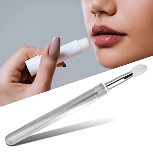 Silikon-Lippenpinsel, Doppelseitiger Mini-Lippenstift-Applikatorpinsel für Lippenstift, Lippenglasur, Lippenmaske, Lidschatten von SUPYINI
