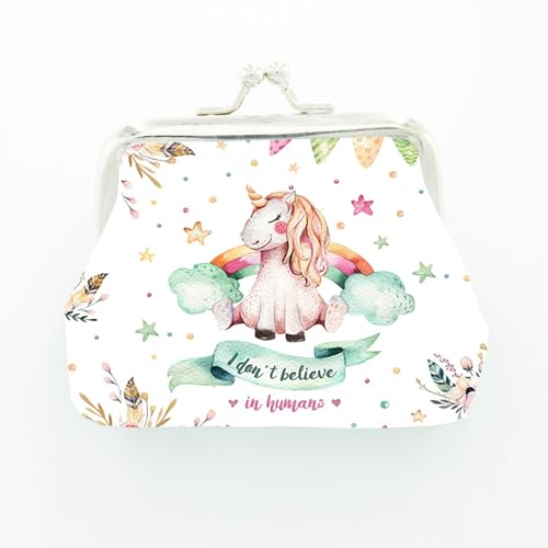 SURALIN 1 PC Leder Geldbörse Mini Geldbörse Kinder Tragbare Geldbörse Kleine Geldbörse Einhorn Mini Geldbörse Damen von SURALIN
