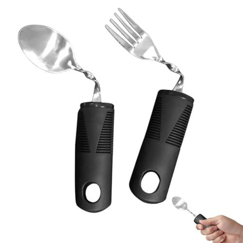 SURALIN Parkinson Besteck,Griffverdickung Besteck,Biegbares High-End-Geschirr（Gabel und Löffel） von SURALIN