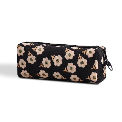 SURBEAV Federmäppchen, Federmäppchen, Büro, Uni, Schule, Aufbewahrungstasche, Organizer, Make-up-Tasche, Kosmetiktasche, ästhetische Blume, niedliches Federmäppchen für Mädchen, Jungen, Kinder von SURBEAV