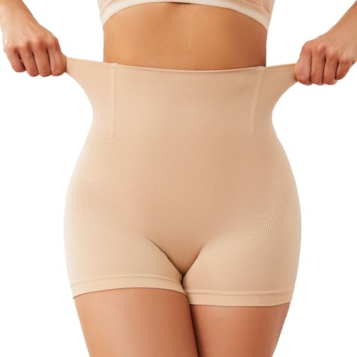 SURE YOU LIKE Bauchweg Unterhose Damen Figurenformend Miederpants Miederhose Shapewear Hohe Taille Butt Lifter Body Shaper,Beige 1 pcs,XL/XXL=EU(40-42) von SURE YOU LIKE