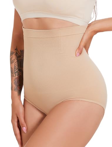SURE YOU LIKE Damen Shapewear Miederhose Hohe Taille Bauchweg Kompressionsunterwäsche Atmungsaktive Figurformende Miederslips Body Shaper von SURE YOU LIKE