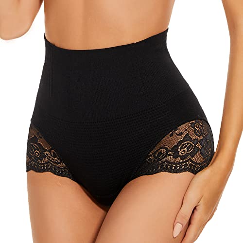 SURE YOU LIKE Shapewear Damen Miederhose Bauchweg Figurformender Body Shaper Shapewear Miederslip Unterwäsche für Damen,Schwarz, Tag L Size EU(44-46) von SURE YOU LIKE