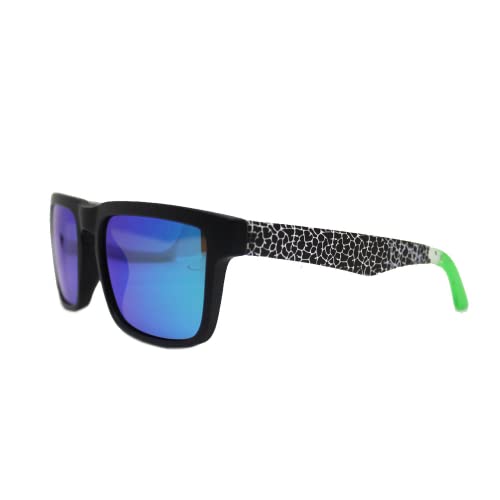 SURF MONKEY Sonnenbrille für Herren und Damen, UV400, polarisiert, Schwarz/Grün von Surf Monkey