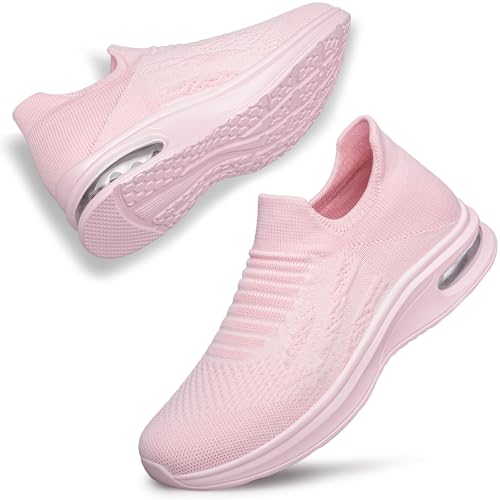 Damen-Schlupfschuhe, Wanderschuhe, rutschfest, atmungsaktiv, Workout-Schuhe, rose, 39 EU von SURFING TREE