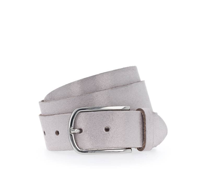 Vanzetti - 35 mm Gürtel hellrosa + silber metallic | 2025-51nos - Gr. - 90 von Vanzetti