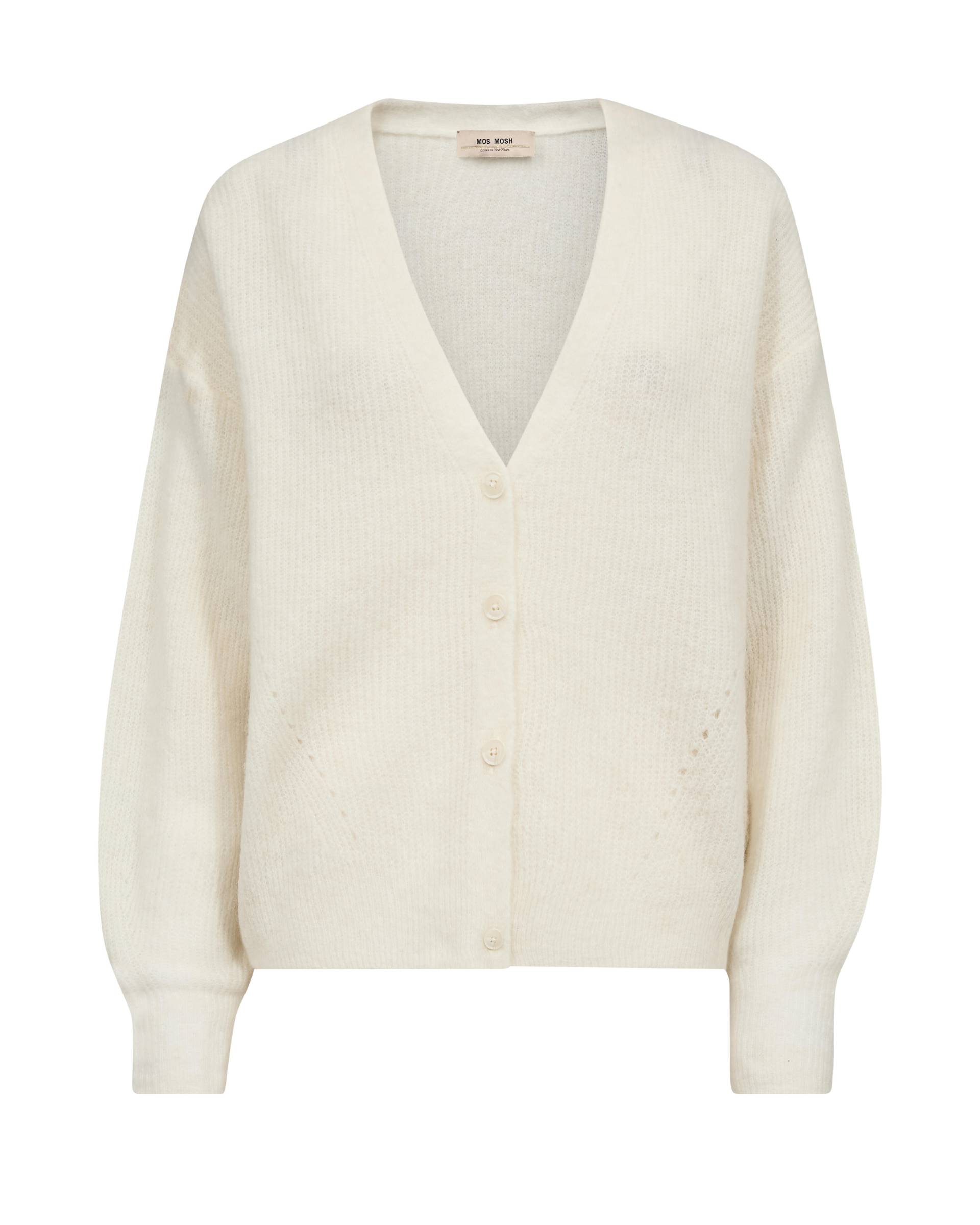 MOS MOSH - MMThora V-Neck Knit Cardigan ecru - Gr. - L von MOS MOSH