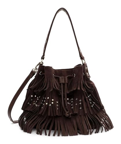 SURI FREY Schultertasche Umhängetasche SFY Becky Beutel Brown dunkelbraun von SURI FREY