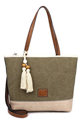 SURI FREY Shopper Polly 13663 Damen Handtaschen Mehrfarbig khaki 910 von SURI FREY