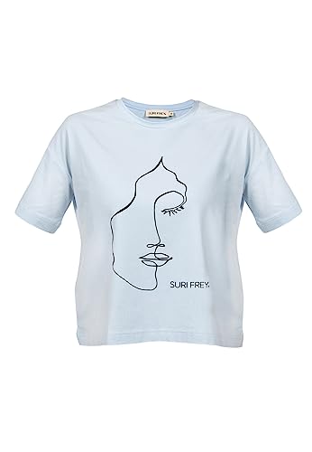 SURI FREY T-Shirt SFY Freyday SFW10008 Damen Shirts Uni Summer Sky 530 von SURI FREY