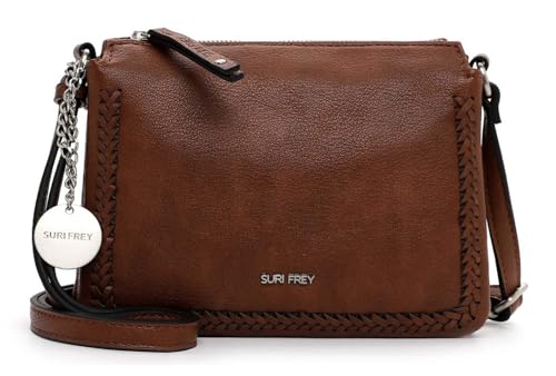 SURI FREY Umhängetasche Schultertasche SFY Piggy Handbag With Zipper Cognac braun von SURI FREY