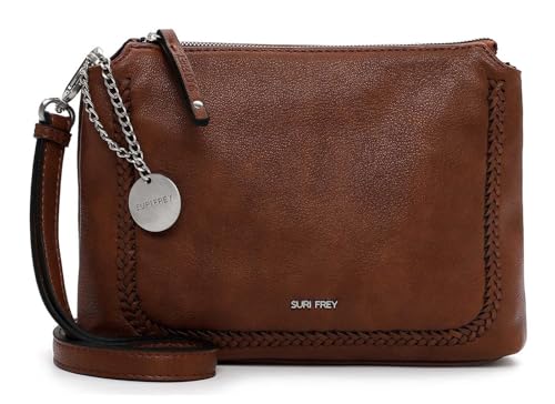 SURI FREY Umhängetasche Schultertasche SFY Piggy Handbag With Zipper Cognac braun von SURI FREY