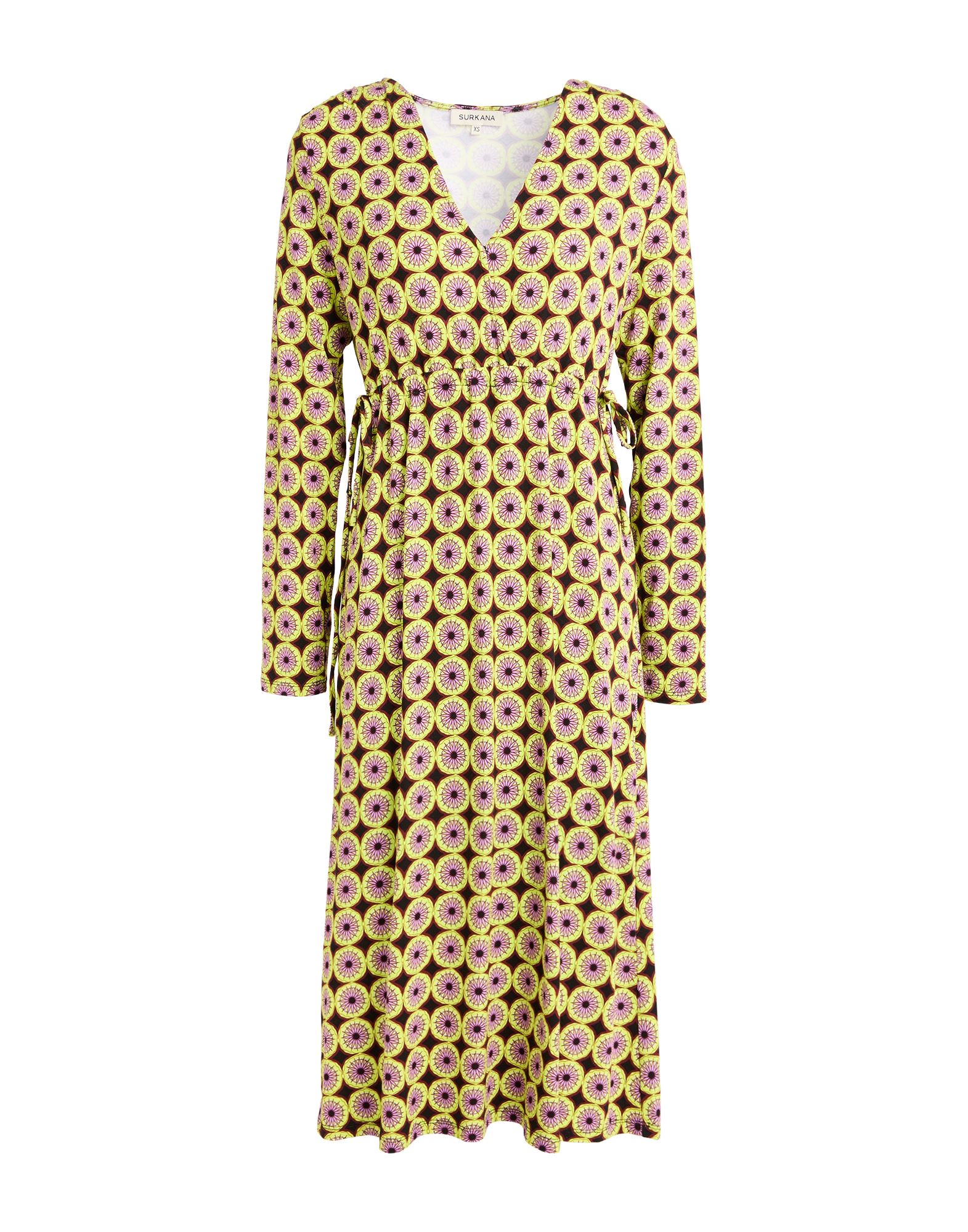 SURKANA Midi-kleid Damen Limettengrün von SURKANA