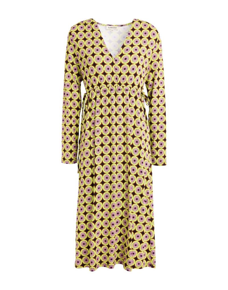 SURKANA Midi-kleid Damen Limettengrün SURKANA Midi-kleid Damen Limettengrün von SURKANA