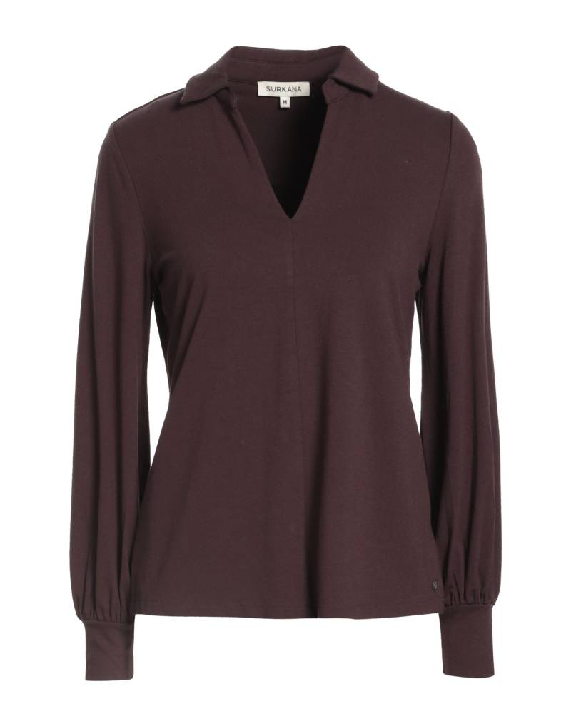 SURKANA Poloshirt Damen Dunkelbraun von SURKANA