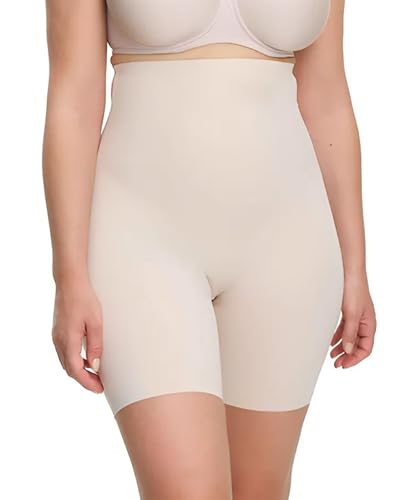 SUSA Shapewear in Sand I Gr. 40 I Miederhose 5572 I Bauchweg-Hose Damen I Shaping-Shorts mit Clean-Cut Beinabschluss & hohem Bein I Shape-Wear mit Silikonbeschichtung am Bund I nahtlos & blickdicht von SUSA