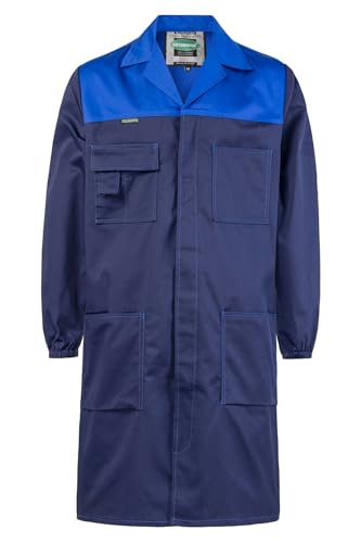 SUSHIMIAN Arbeitskittel Herren Lang Berufskittel Arbeitsmantel Werkstatt Arbeitsjacke Laborkittel Arbeitskleidung Berufsmantell, Blau, XXL von SUSHIMIAN