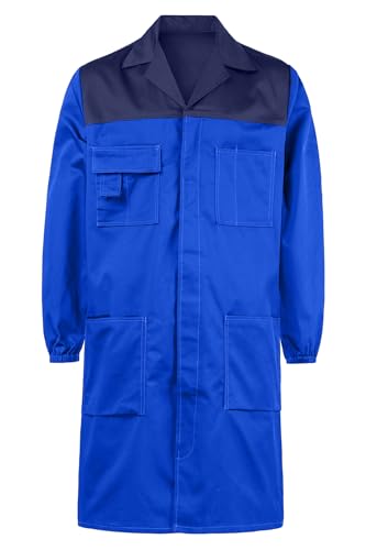 SUSHIMIAN Arbeitskittel Herren Lang Berufskittel Arbeitsmantel Werkstatt Arbeitsjacke Laborkittel Arbeitskleidung Berufsmantell, Marine+Königsblau, XL SUSHIMIAN Arbeitskittel Herren Lang Berufskittel Arbeitsmantel Werkstatt Arbeitsjacke Laborkittel Arbeitskleidung Berufsmantell, Marine+Königsblau, XL von SUSHIMIAN