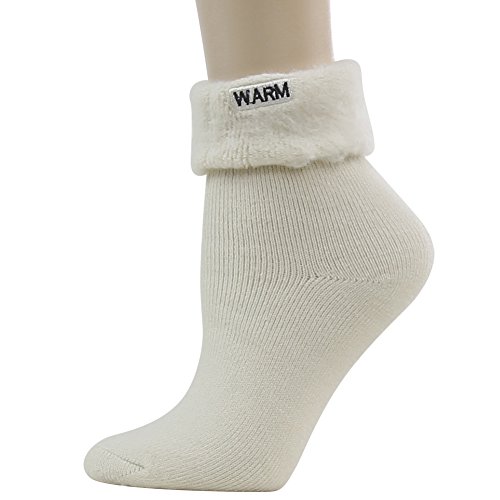 Suttos Thermosocken für Damen, warme Winter-Haussocken, dick gefüttert, niedlich, knöchelhoch, 1 Paar pro Packung von SUTTOS