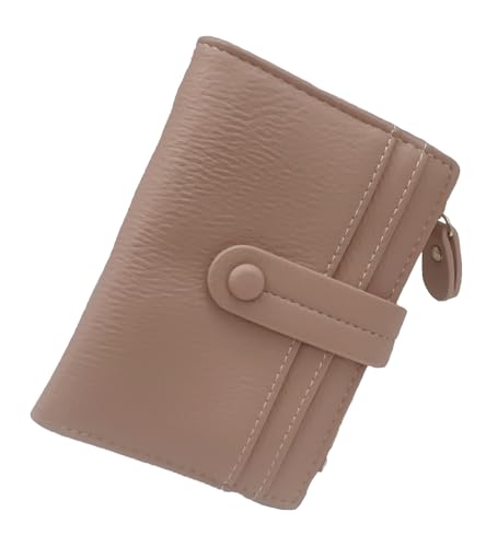 SUVERCH Faltbare kleine Geldbörse aus PU-Leder, RFID-blockierend, schmal, dünn, kompakt, Kreditkarte, Damengeldbörse mit Ausweisfenster, Pink SUVERCH Faltbare kleine Geldbörse aus PU-Leder, RFID-blockierend, schmal, dünn, kompakt, Kreditkarte, Damengeldbörse mit Ausweisfenster, Pink von SUVERCH